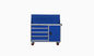 Mavi 5 Çekmeceli Mobil Alet Dolapları, Alet Saklamalı ISO9001 Mobil Tezgah